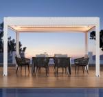 Villa Garden Opening Louver Roof Sunshade Aluminum Alloy Outdoor Pergola And