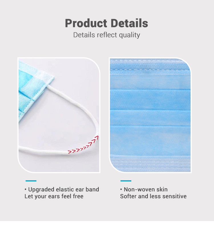 Hypoallergenic Disposable Medical Mask Water Soluble Comfortable To Wear