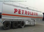 40m3 Stainless Steel Fuel Tanker Semi Trailer 3 Axles For Diesel ,Oil , Gasoline