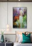 Hand Painted Modern Canvas Woman Oil Painting For Interior Decoration 24" X 36"
