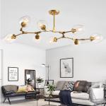 Modern large glass pendant light fixtures for living room Bedroom Kitchen