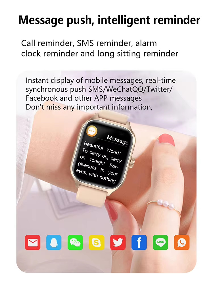 GTS4 Women'S Bluetooth Watch SMS Reminder Multifunctional