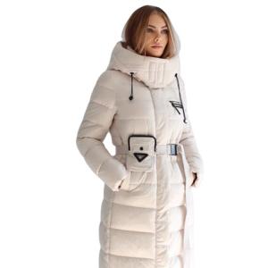 China FODARLLOY Ladies Warm Hooded Cotton-padded Clothes Slim Long Down Winter Jackets Women Coats Woman Coat Elegant Casual Thick wholesale