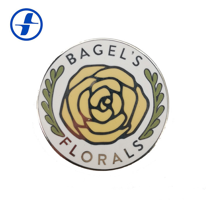 Lovely Hard Enamel Lapel Pins Different Styles Gold Flower Lapel Pin