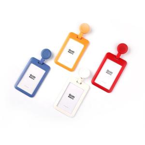 China Deyi Easy Pull Buckle Plastic Lanyard Card Holder wholesale