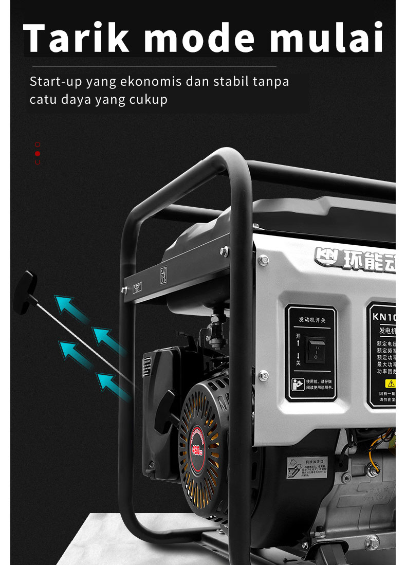 Brand New Gas Powered Dc Generator 5kw Mini Gasoline Generator