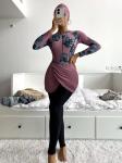 Women Muslim Swimsuit Islamic Sunscreen Muslimah Swimming Suit Calico Gini
