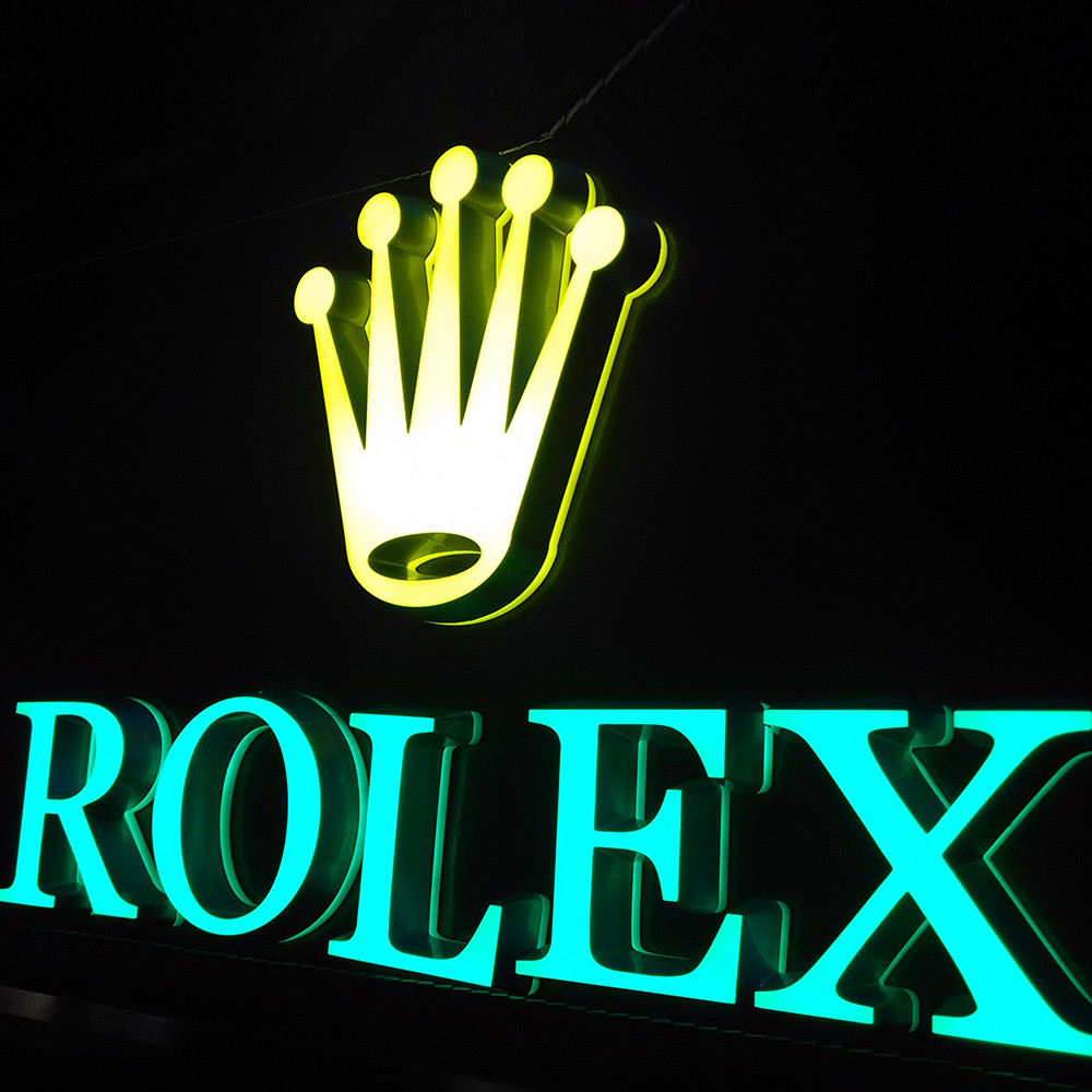 IP65 Custom Laser Cut Metal Signs 50mm Depth RoHs Certified