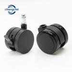 Office PU 75mm Castor Wheels Furniture Moving Casters