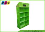 Merchandise Cardboard Four Shelf Display Stand Equips 7 Inch LCD Screen FL215