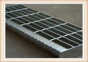 China Checkered Plate Serrated 25x5 Bar Grating Stair Tread wholesale