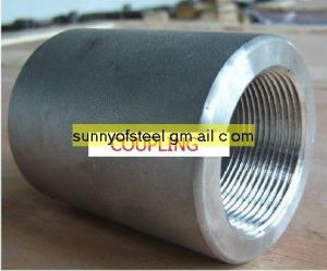 China duplex stainless ASTM A182 F45 threaded coupling wholesale