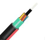 PBT Steel Armored Fiber Optic Cable , GYTA 24 Fiber Optic Cable