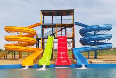 OEM Aqua Park Outdoor Water Playground Fiberglass Water Slide for Sale