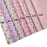 Printed Pink PU Polyurethane Leather Glitter Valentine'S Day Love Shape Gretel