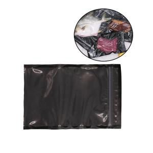 China SGS Fresh Food Black Zipper Vcuum Bags 5mm Food Packaging Vacuum Pouches wholesale