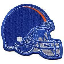 China Iron On Sew On Embroidered Logo Patch Football Fans Favorite Team Helmet wholesale