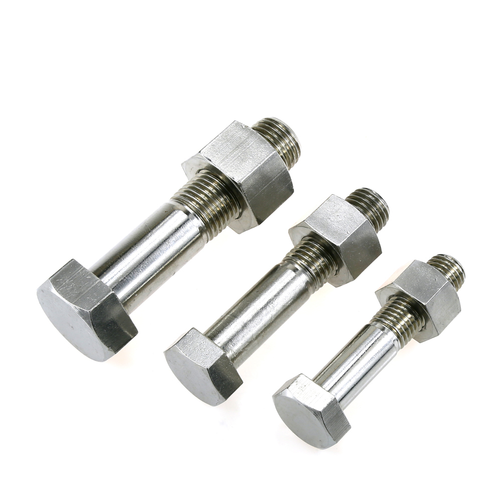 SS M4 M5 M6 M8 M10 M12 Heavy Hex Headed Cap Screw Machine Bolt and Nuts Hex Machine Tap Bolt for Heavy Duty Applications