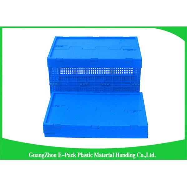 Nestable Collapsible Storage Boxes With Lids , Standard Plastic Shipping Crates
