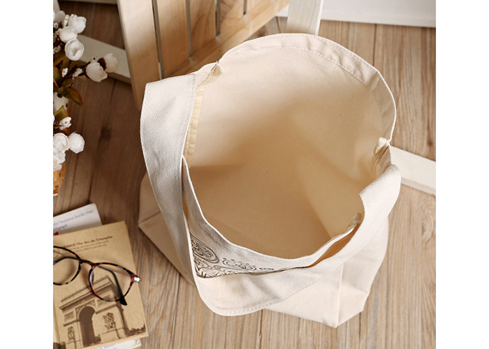 Utility Womens Canvas Bags , Foldable Shoulder Handbags Water Resistant