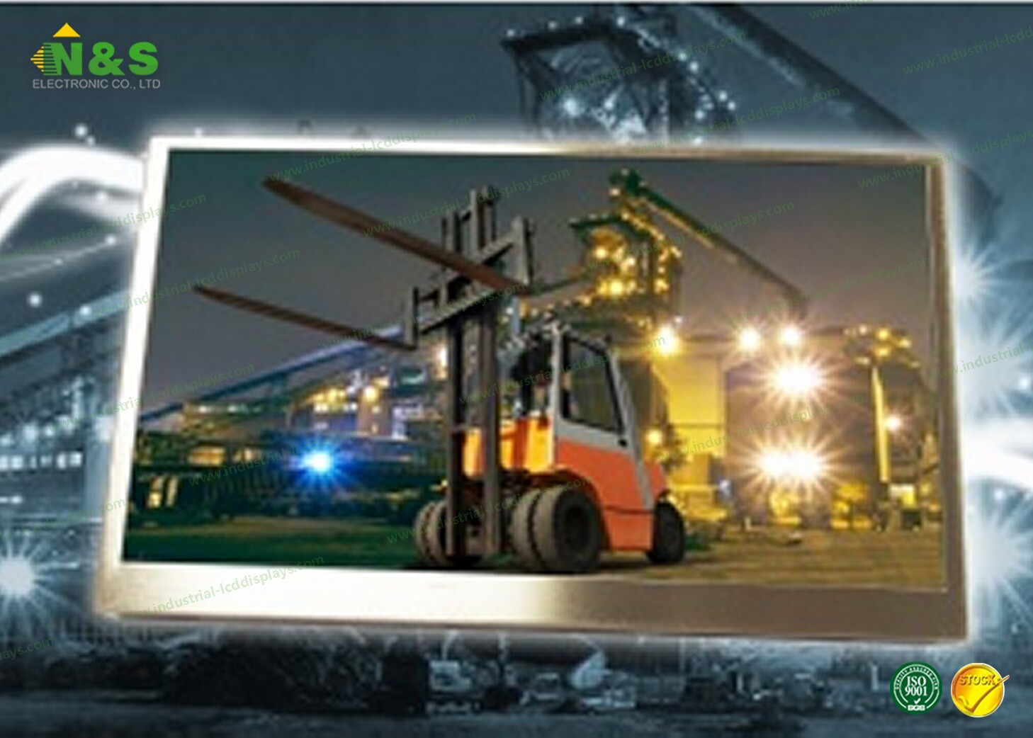 Transmissive 6.5 Inch KOE TFT LCD Module TX17D200VM0BAA , 800 * 480 Color LCD Module For Industrial Application