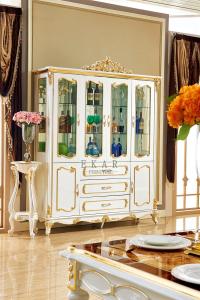 China Antique Wooden Display Wood Glass Cabinet LF-GJ1088 wholesale
