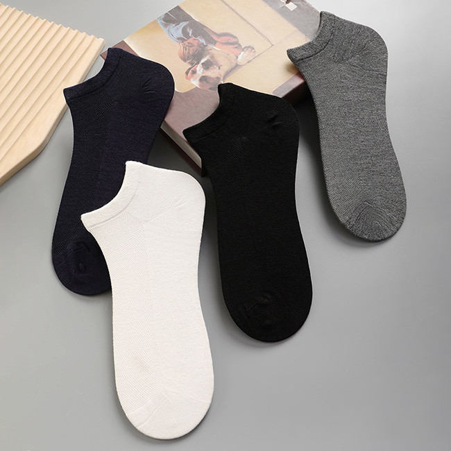 Plain Soft Breathable Mesh Summer Bamboo Socks Ankle Bamboo Fiber Socks