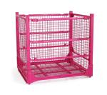 Supermarket 50*50mm Mesh 0.6mm Wire Collapsible Metal Cage