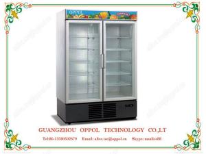 China OP-206 Cooler Beverage Showcase Fridge Upright Glass Door Freezer wholesale