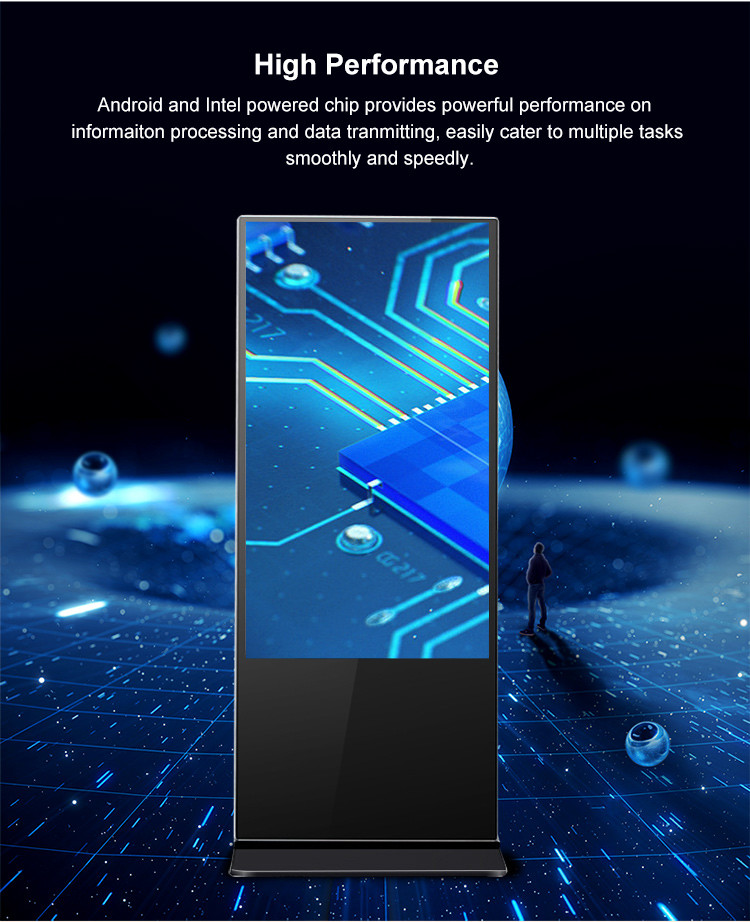 55 Inch Lcd Infared Interactive Flat Panel Self Service Kiosk Wide Vision