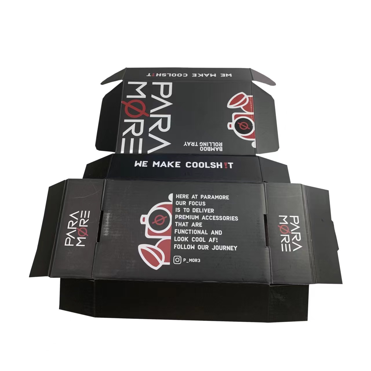 Double Printed Apparel Packaging Box Custom Paper Foldable Corrugated