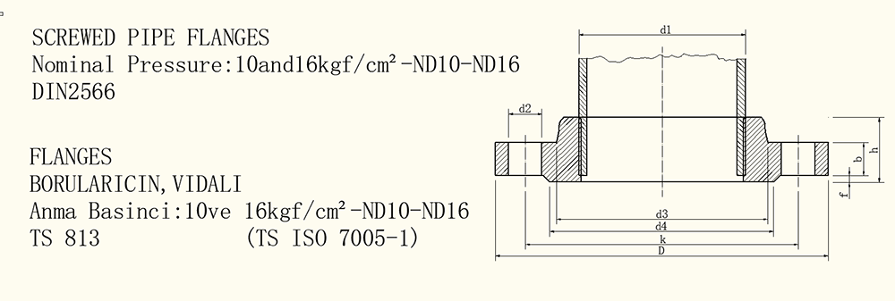 ANSI B16.5 And ANSI B 16.47 With Neck Flange