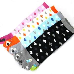 China Custom logo, design five toe animal girl tube sock wholesale