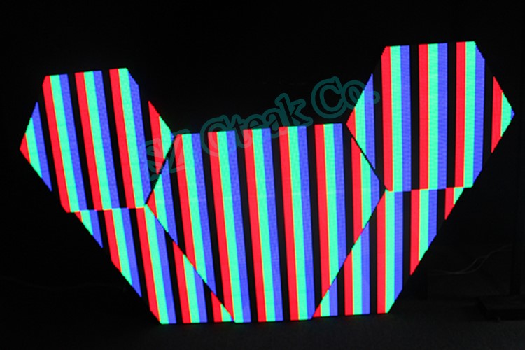 Customized creative led pixel P5 mm indoor Nightclub full color video led dj booth display panels for disco