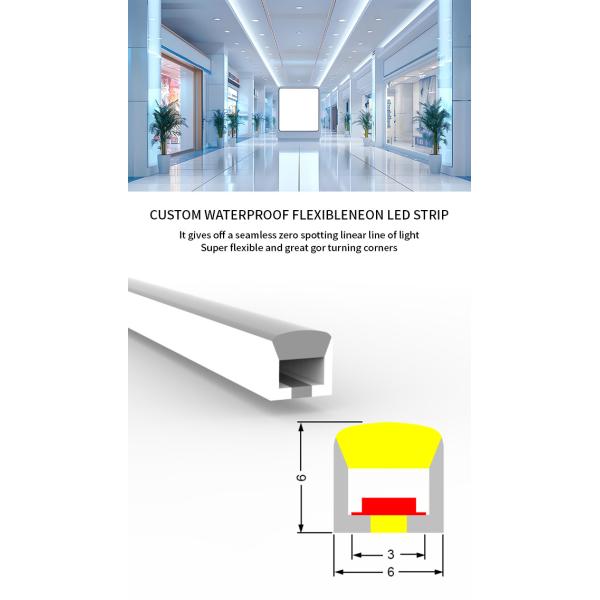 Top Bend 06*06 Outdoor LED Neon Strips DC12V DC24V IP65 IP67 Waterproof Flex Neon Lights
