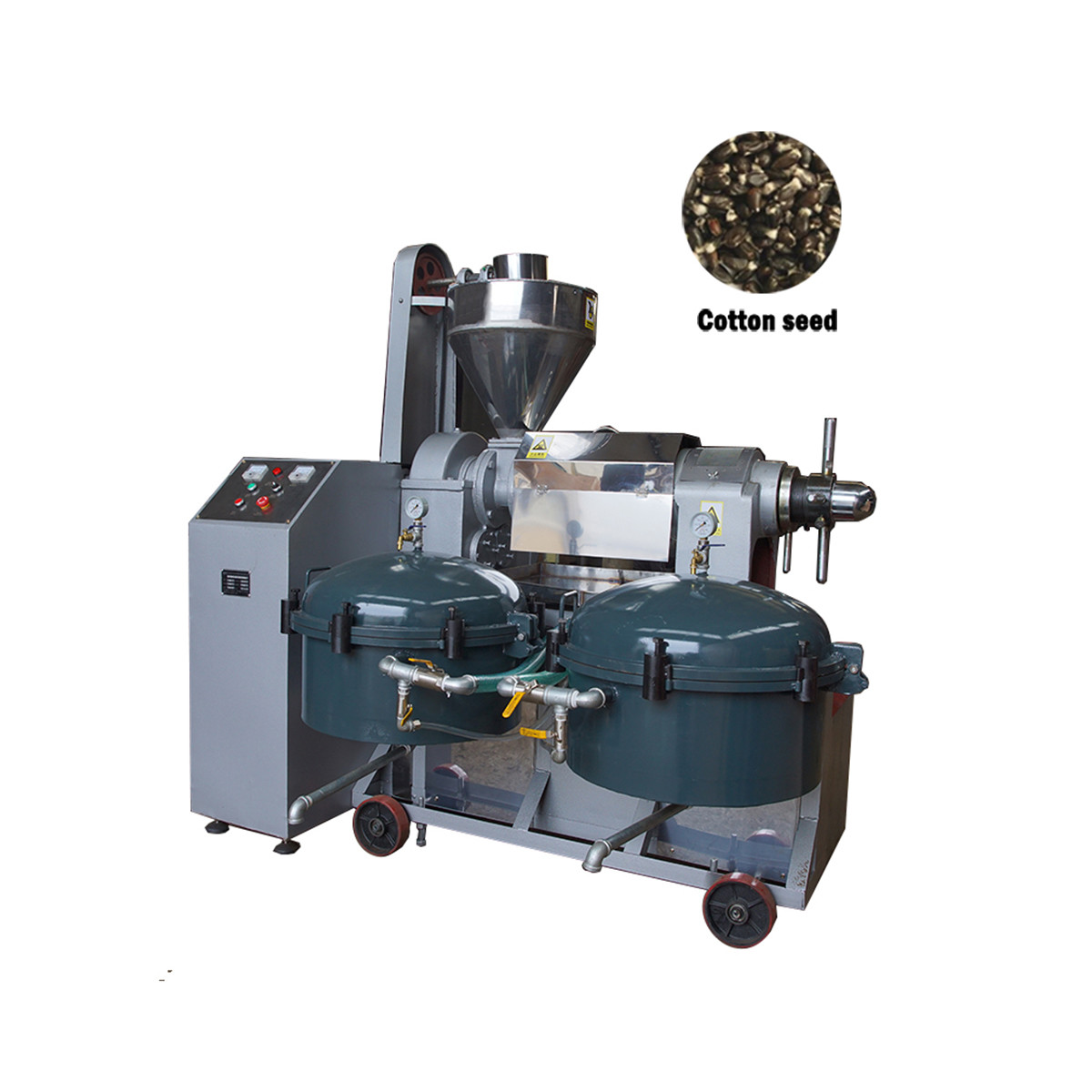 Carbon Steel Palm Oil Screw Press Machine 2.1x1.4x1.77M Dimension