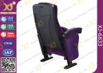 Plastic Folded Cinema Seat / Movie Theater Chairs With Adjustable Cup Holder