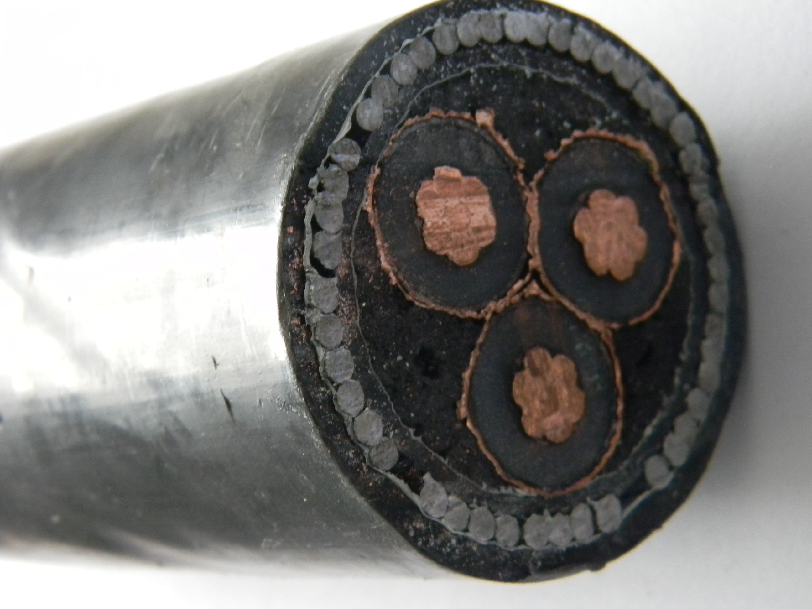 Three Phase Medium Voltage Power Cables PVC Sheathed XLPE Insulated MV Cable