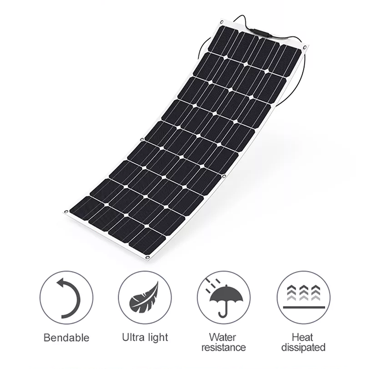12V 200 Watt Flexible Solar Panel Bipv Monocrystalline PV Panels