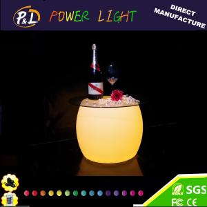 China Color changing Plastic LED Coffee Table wholesale