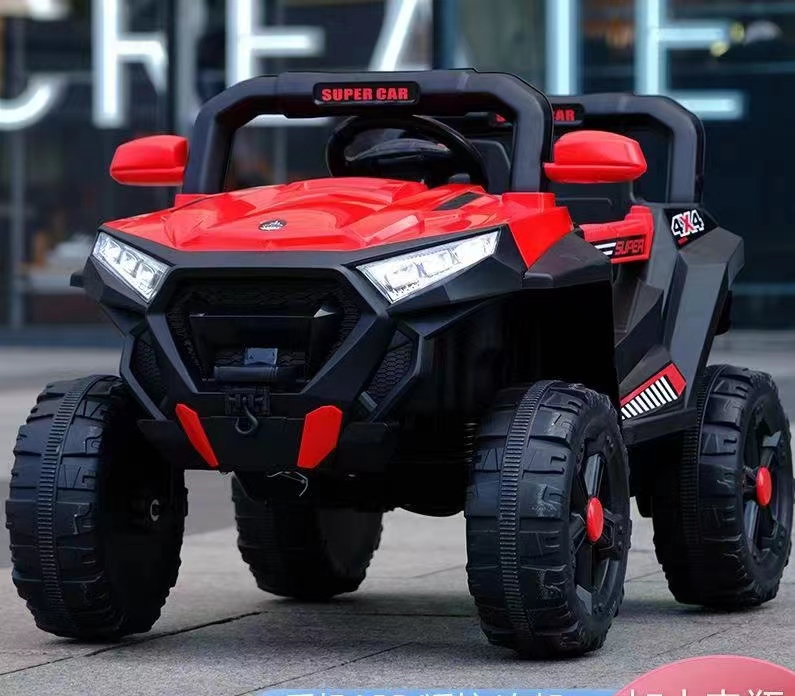Four-Wheel Off-Road Vehicle for Children Remote Control Electric Toy Car PVC Material
