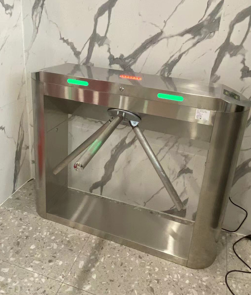 Bridge Tripod Turnstile Gate Face Recognition Access Control With Card Reader