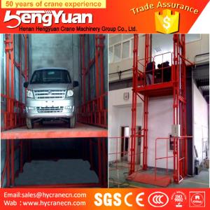 China guide rail lift /telescopic lift /floor to upstairs cargo lift wholesale