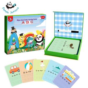 China ABC Learning Cards,Preschool Educational Toys for Toddler Writing Reading Preschool Wipe-Clean Flash Cards wholesale