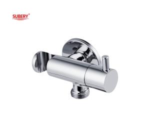 China OEM Brass Toilet Shattaf Set Holder Valve Handle Bidet Bathroom Chrome wholesale