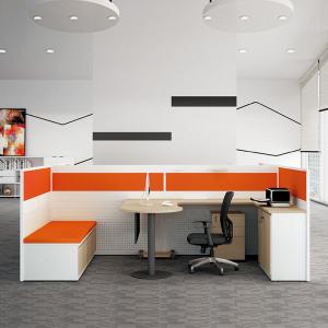 China Cheap Orange Office Workstation Price Modular 2 4 6 People Office Workstations Desk wholesale