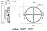 400w 500w garden spike light outdoor industrial warehouse gymnasium high bay led