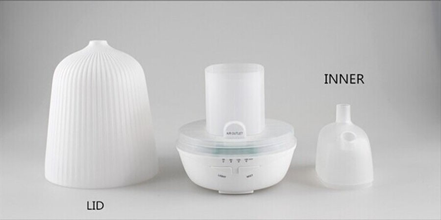 Factory Essential Oil Aroma Diffuser Mini Ultrasonic Mist Maker with Warm LED Light