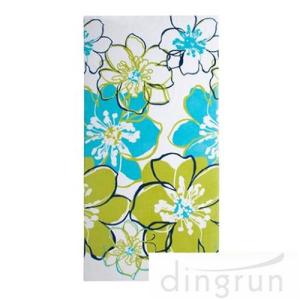 China Premium Cotton Custom Printed Beach Towels Colorful Flower OEM Available wholesale