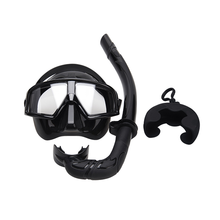 Universal Black Pink Snorkel Mask Set Breathing Tube anti fog